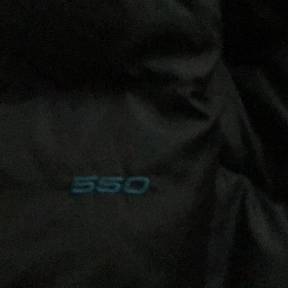 Navy Blue Reversible The North Face Kids Jacket 550 - Picture 4 of 9